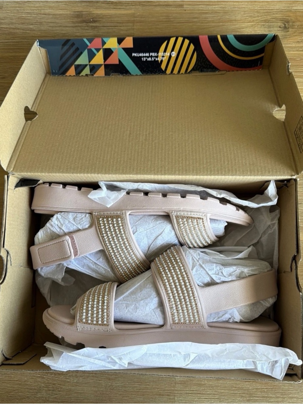 Skechers Women's Foamies Footsteps-How Extra Sandal Sling Back Blush Size 11 - Picture 15 of 16